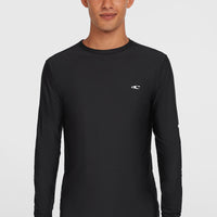 Essentials Longsleeve-Schwimmshirt | Black Out