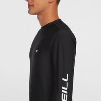 Essentials Longsleeve-Schwimmshirt | Black Out