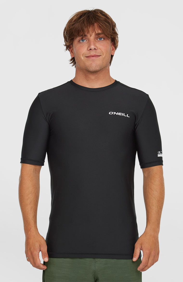 Essentials Shortsleeve-Schwimmshirt | Black Out