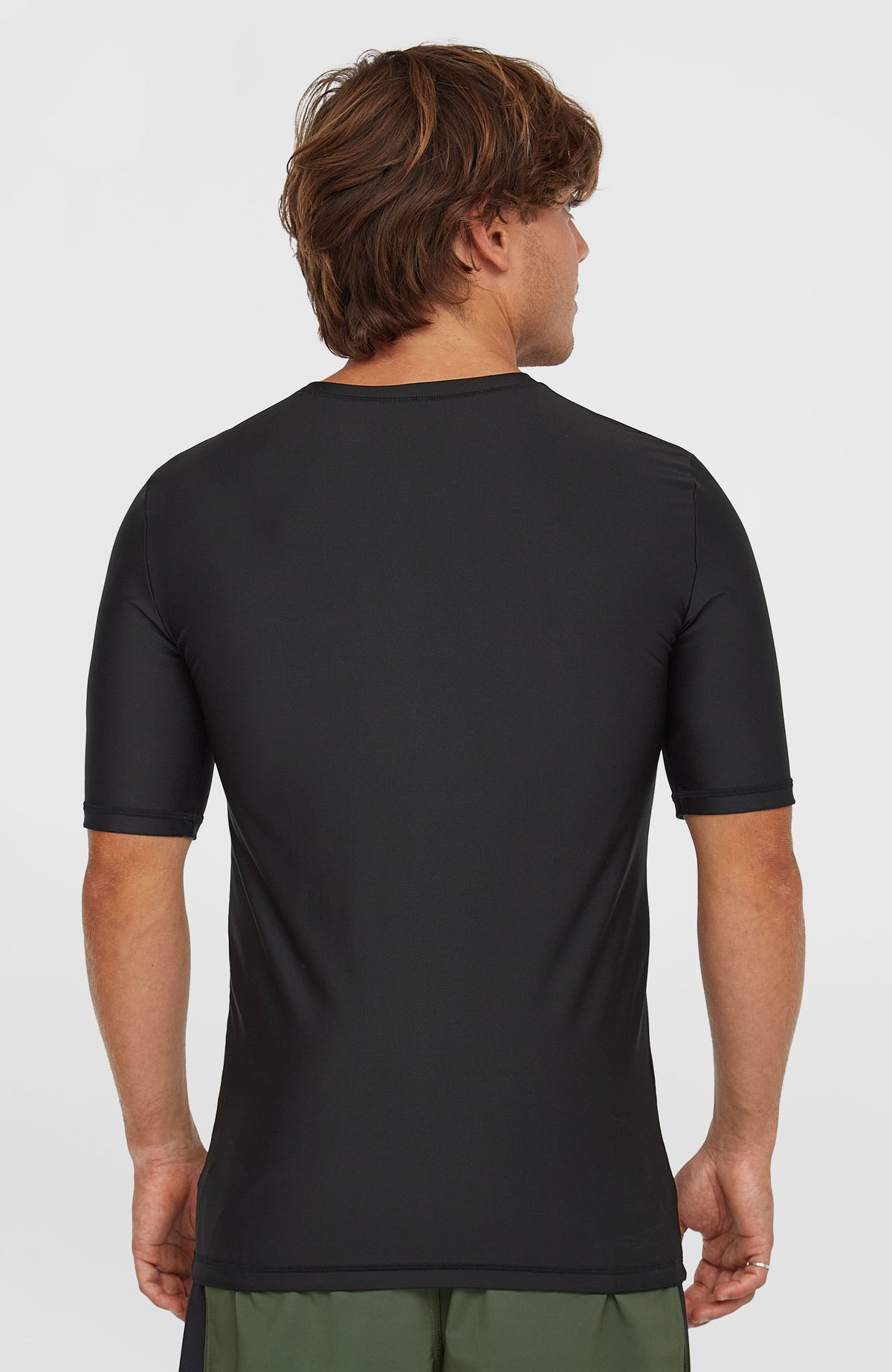 Essentials Shortsleeve-Schwimmshirt | Black Out