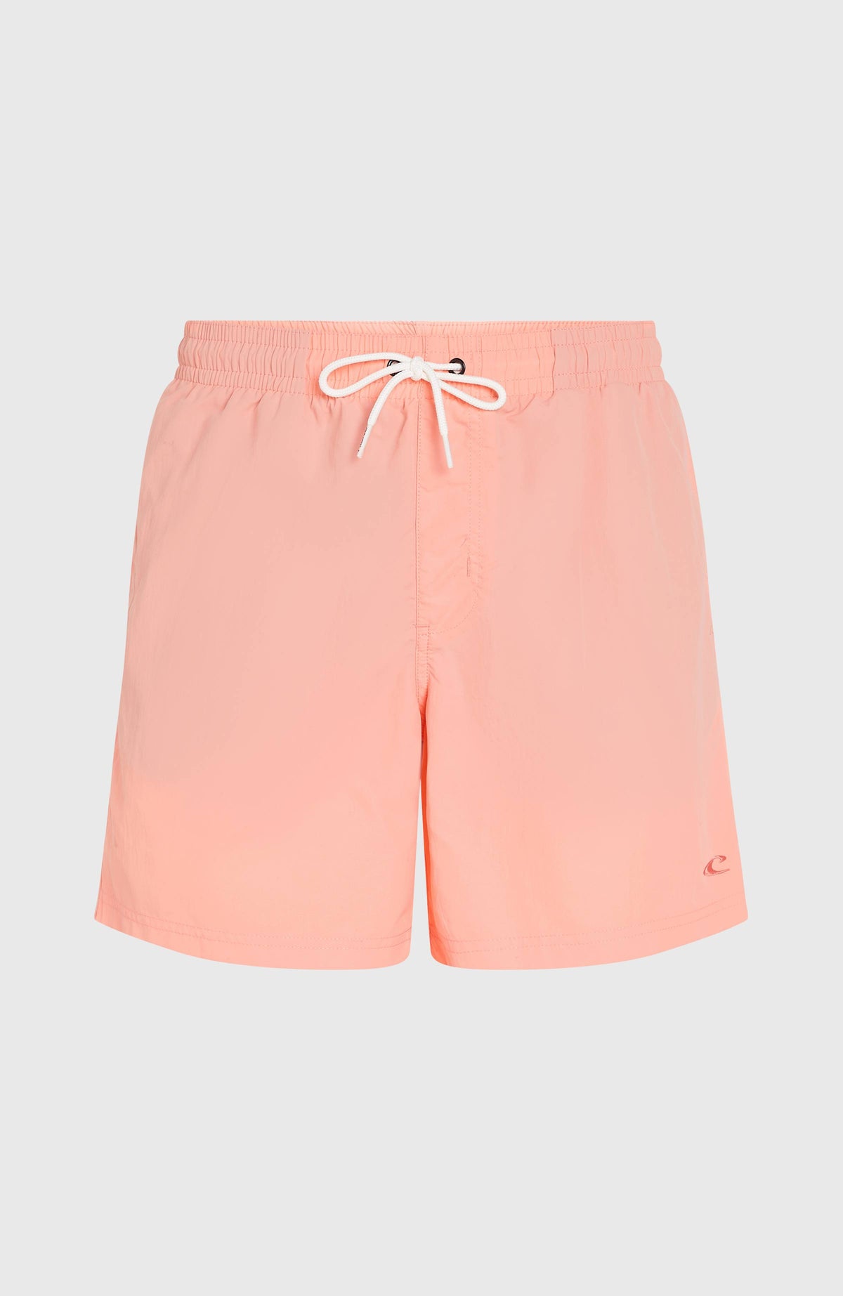 Vert 16'' Badehose für Herren, pink, flach liegend von vorne mit elastischem Kordelzugbund