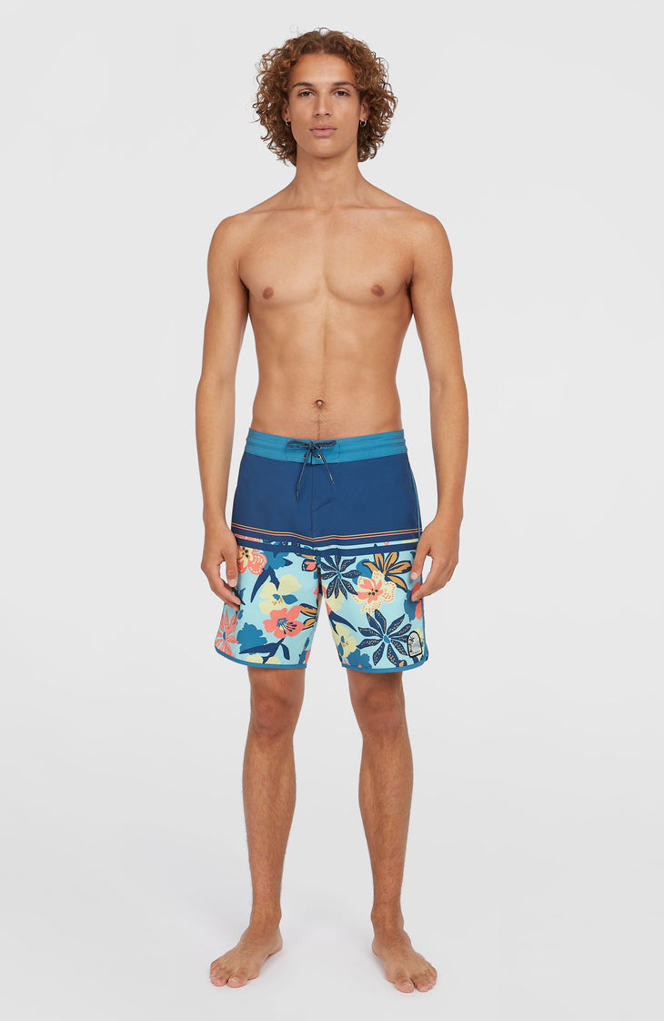 Cruzer Scallop 18'' Boardshorts | Indigo Scallop