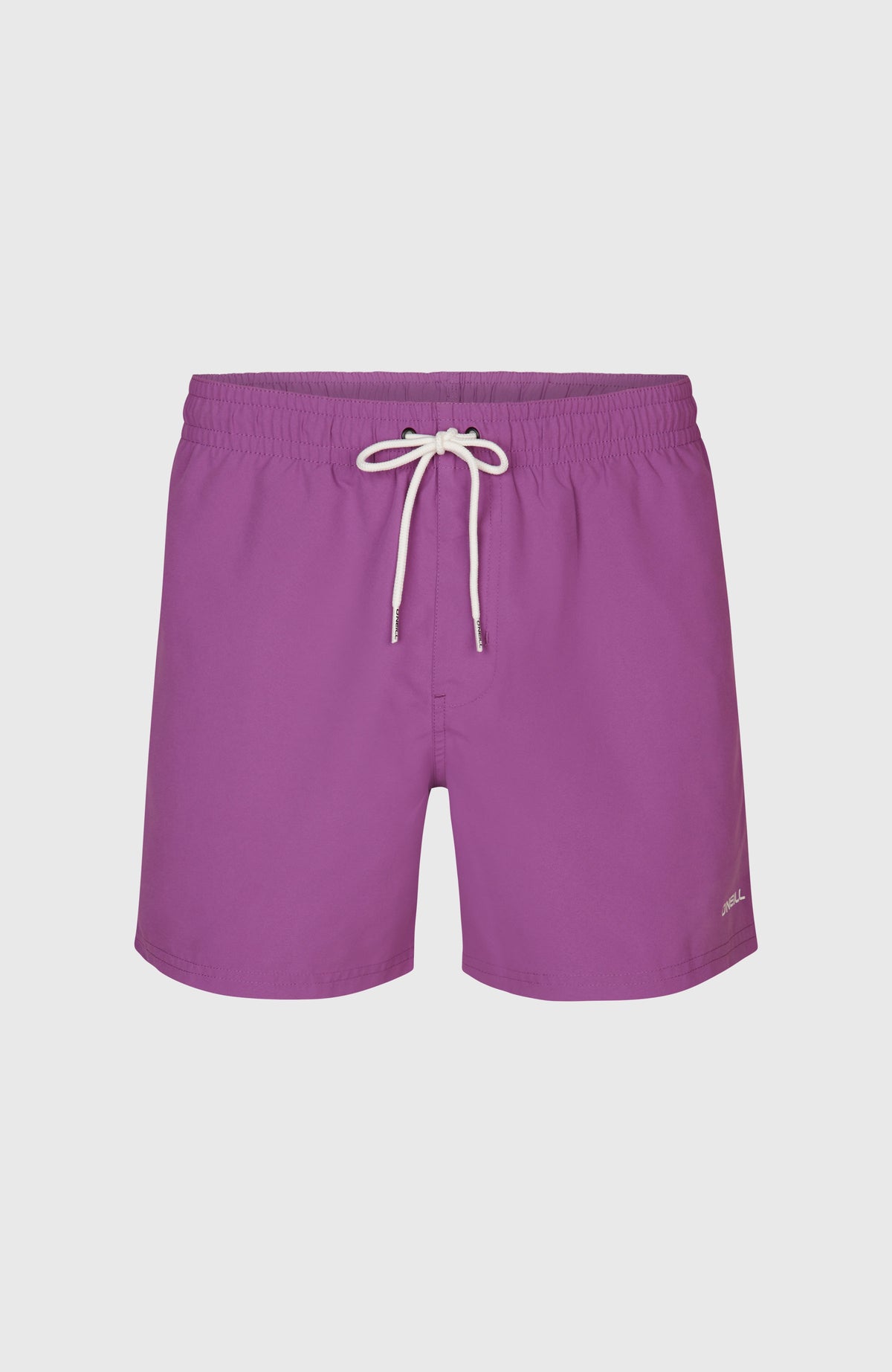 O'Neill 15" Badehose für Herren, lila, Vorderansicht mit Kordelzug am elastischen Bund