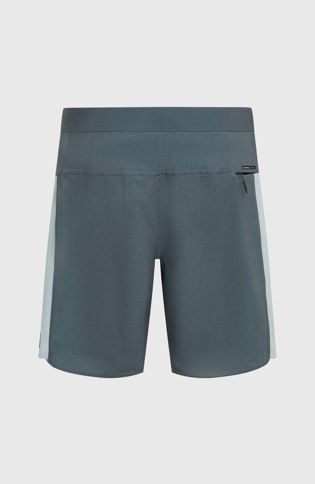 Hyperfreak Tech Panel 18'' Boardshorts für Herren, blau, flach liegend von hinten mit Gesäßtasche