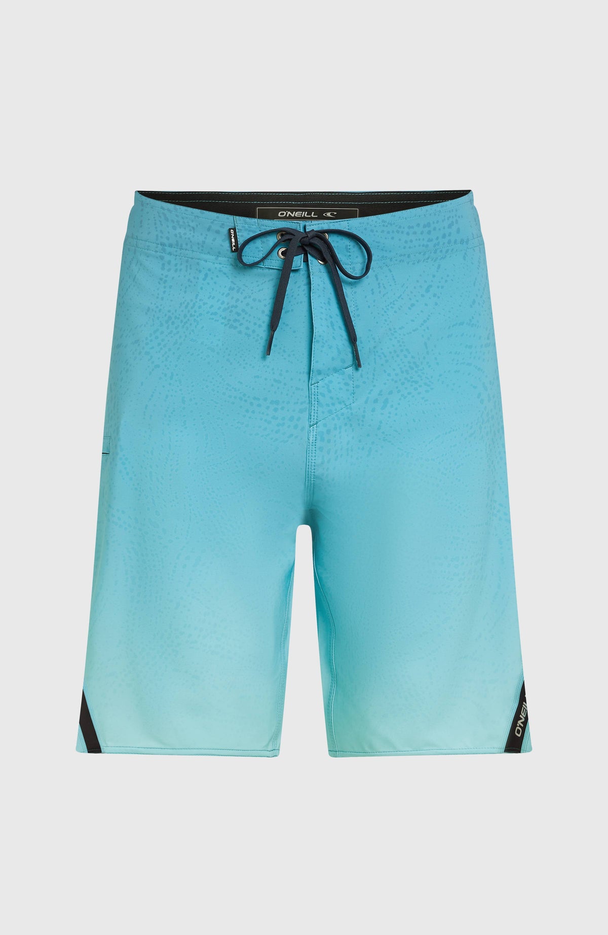 Superfreak Mysto 20'' Boardshorts für Herren, blau mit Farbverlauf in Hellblau, freigestellt von vorne
