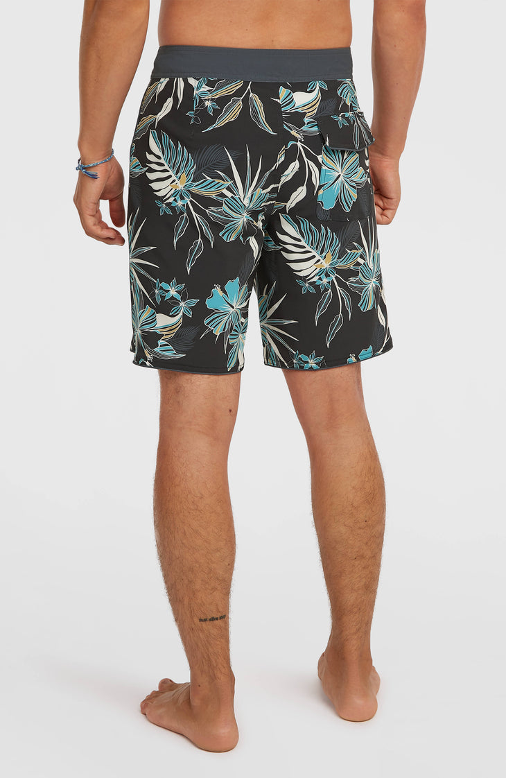 Hyperfreak Mysto Scallop 19'' Boardshorts | Black Mysto Scallop
