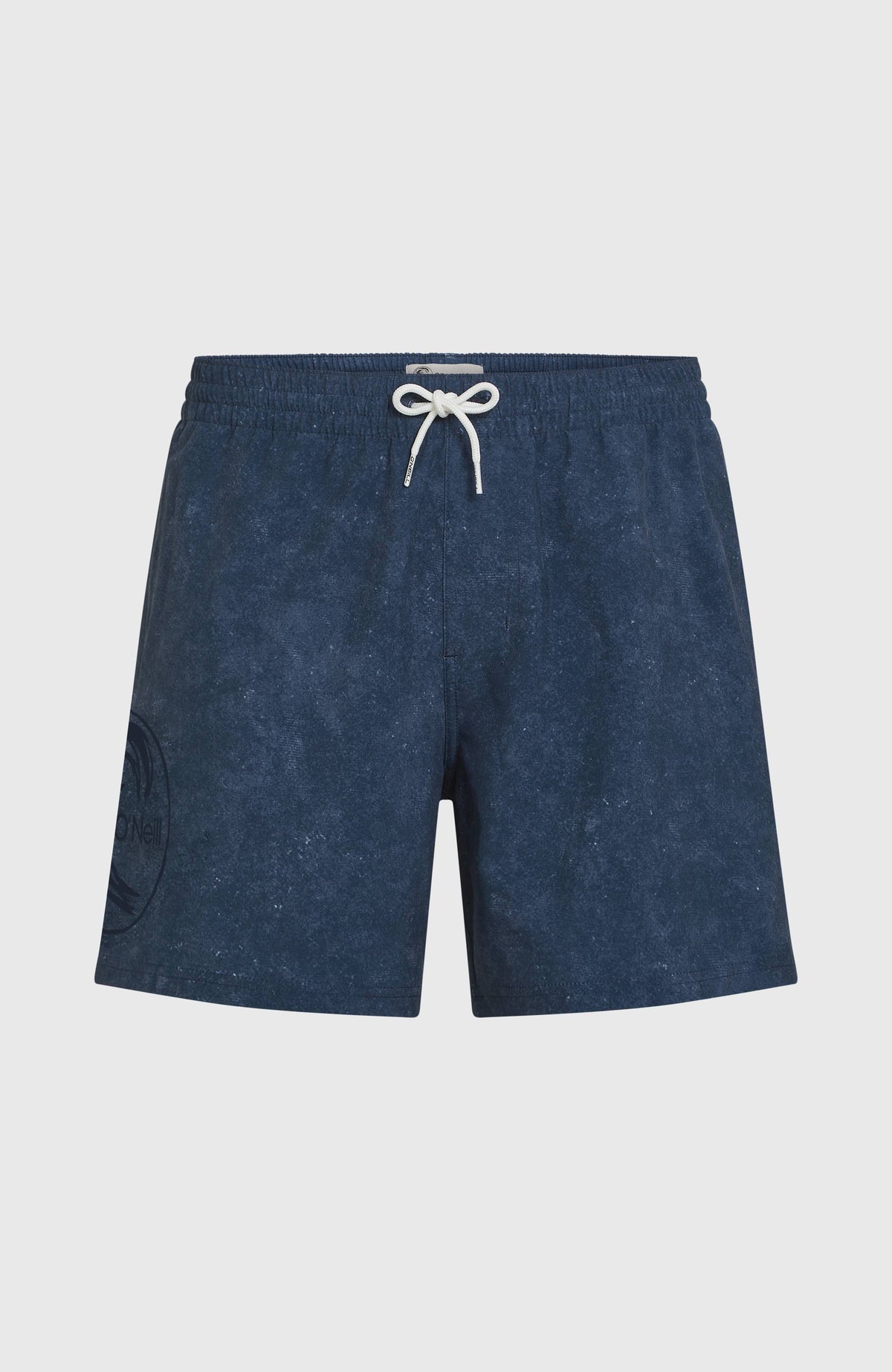 O'Riginals Cali Ocean 16'' Badehose, blau, freigestellt von vorne mit Kordelzug am Bund