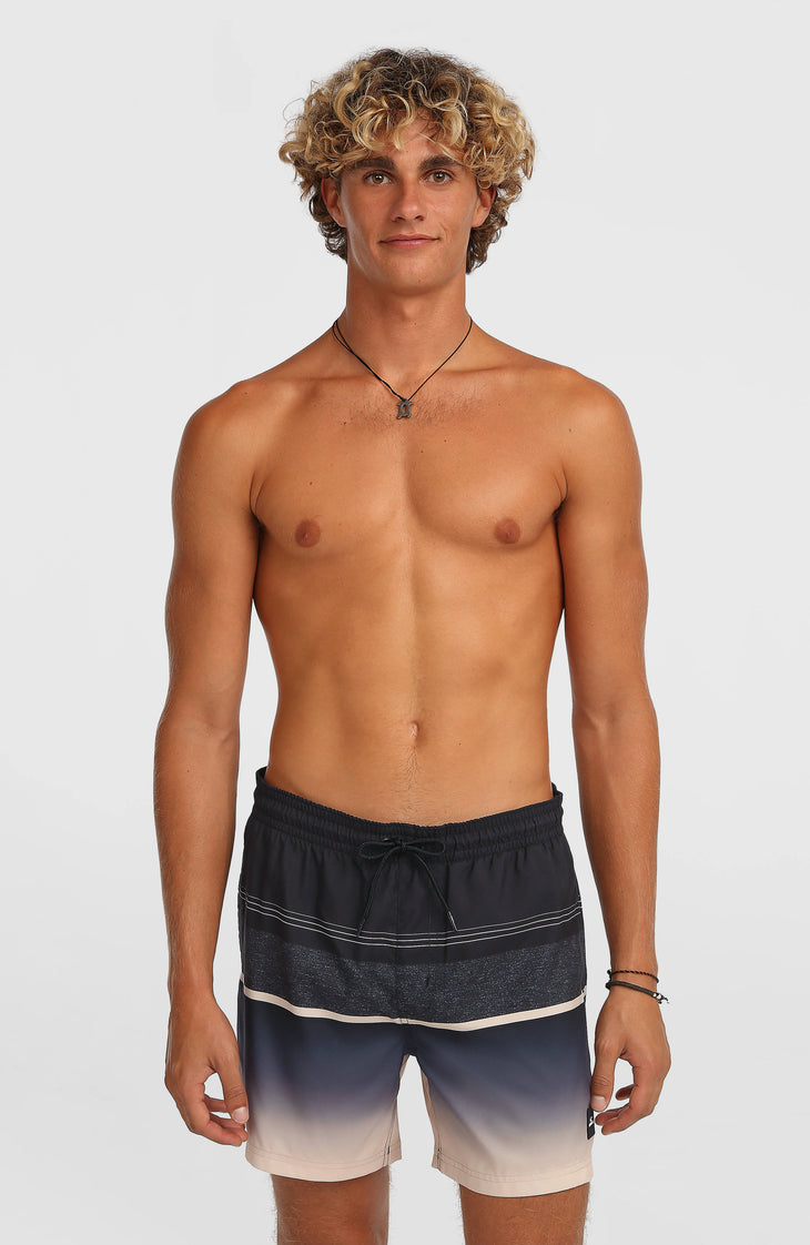 O'Neill Gradient 15" Badehose | Black Out Gradient Stripe
