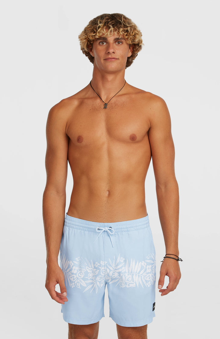 O'Neill Uni Flower 16'' Badehose | Light Blue Tropical Stripe