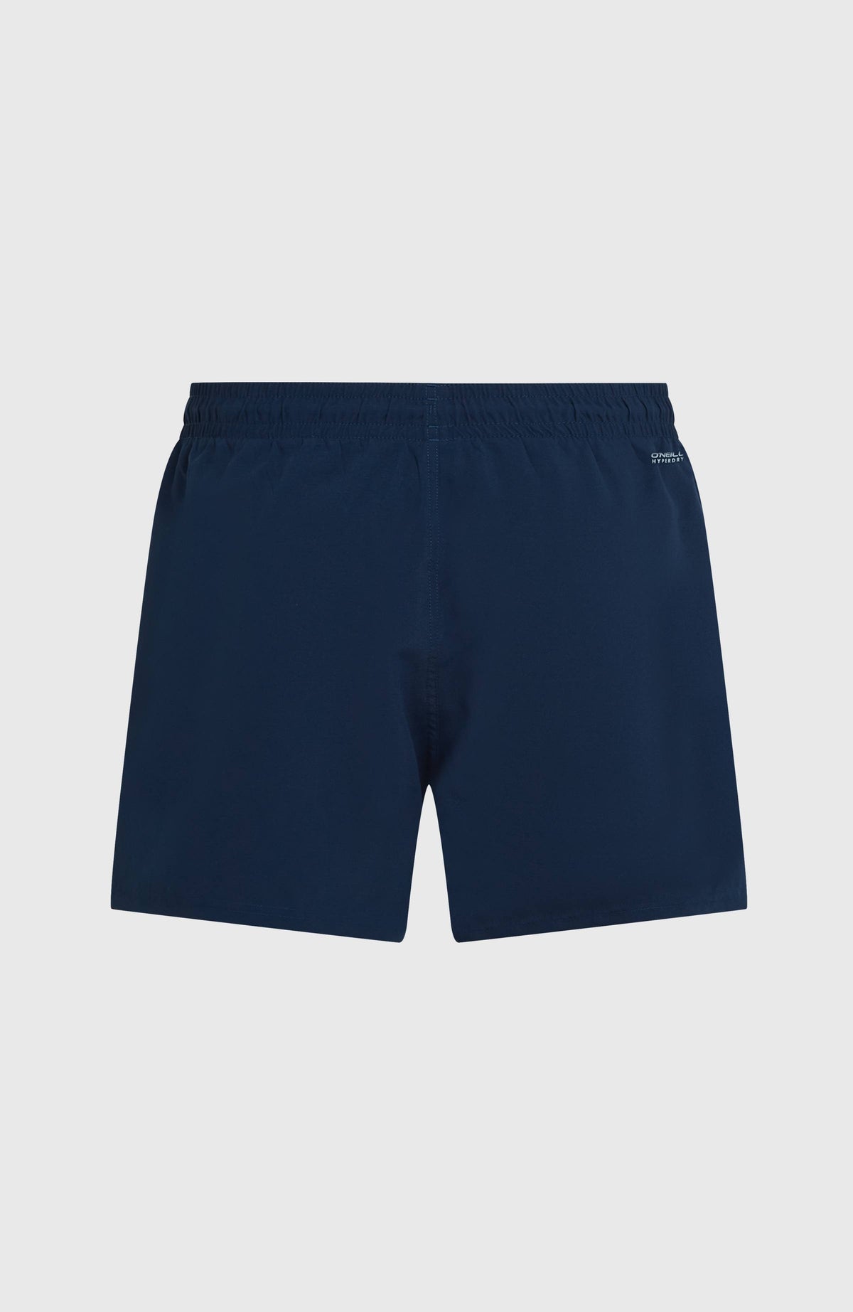 SUNNY BEACH 14" SWIMSHORT Badehose für Herren, blau, flach liegend von hinten mit elastischem Bund