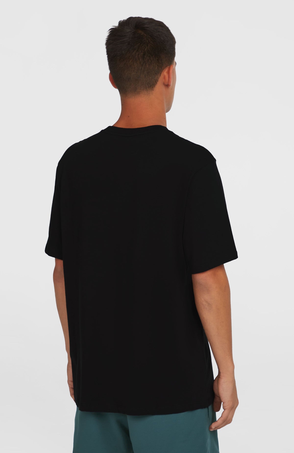 Photo Print T-Shirt für Herren, schwarz, Rückansicht am Model