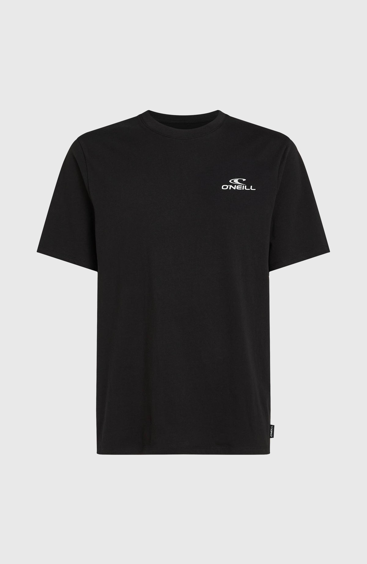 Sun T-Shirt für Herren, schwarz mit Logo-Print in Weiß und Grün, freigestellt von vorne