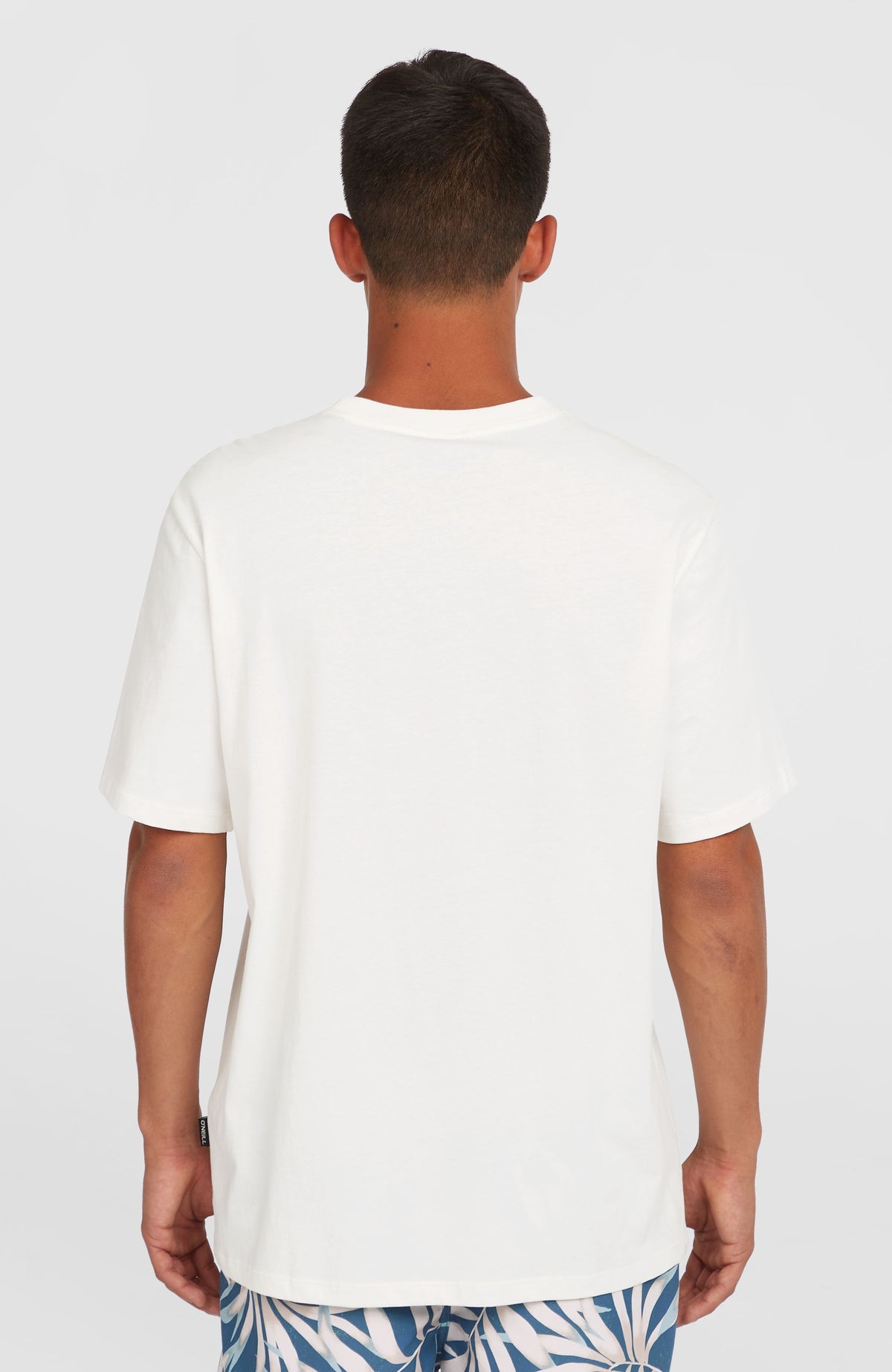 Gradient T-Shirt für Herren, weiß, Rückansicht am Model