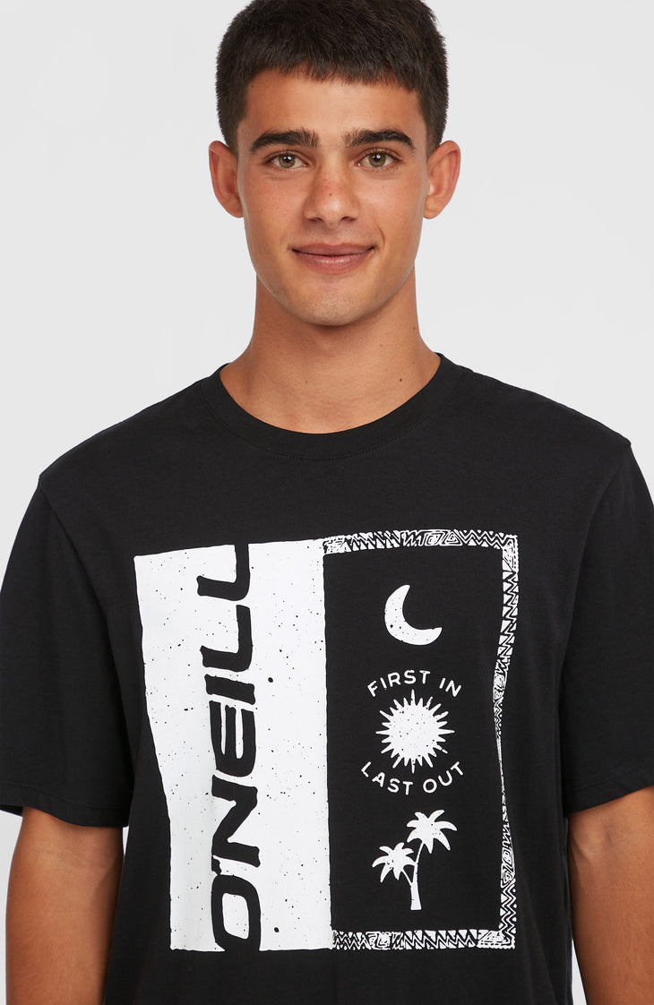 Front Print T-Shirt | Black Out