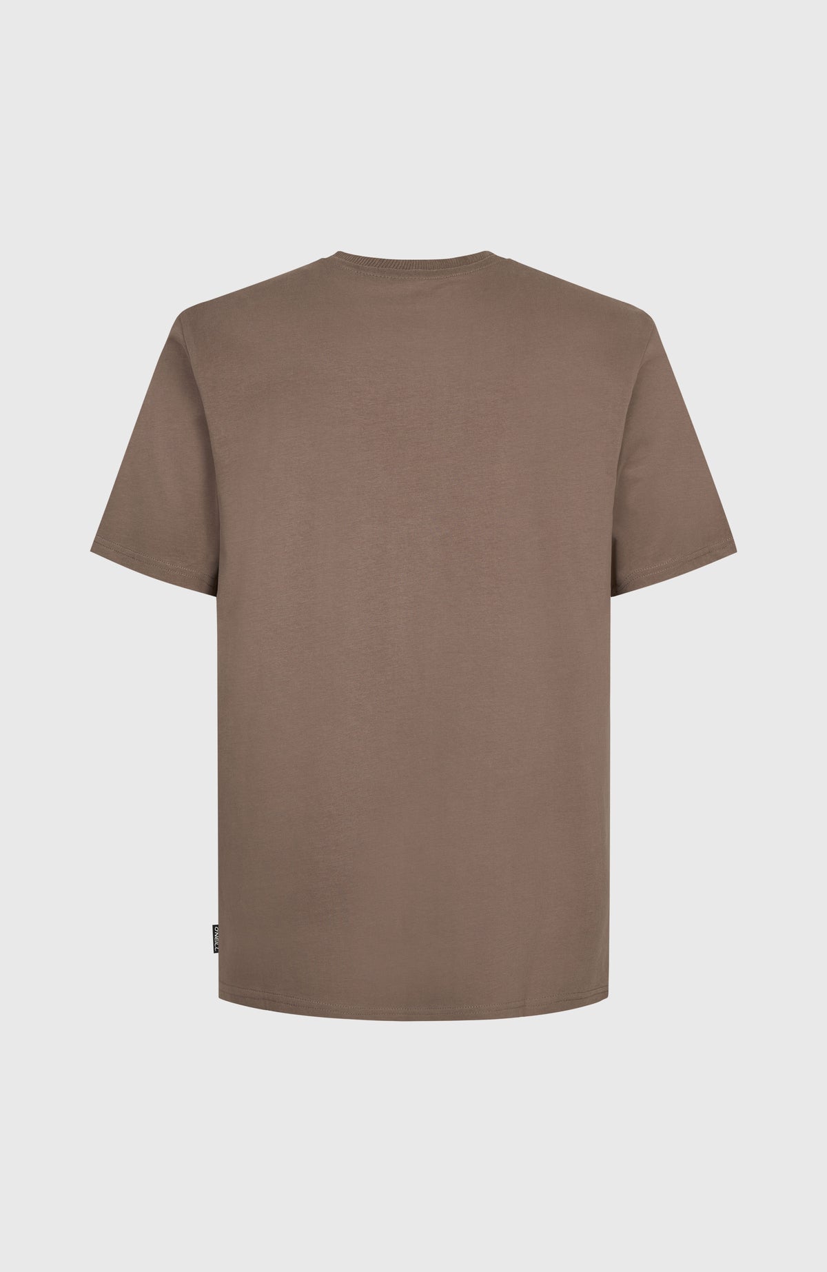O'Riginals Badge T-Shirt für Herren, braun, flach liegend von hinten