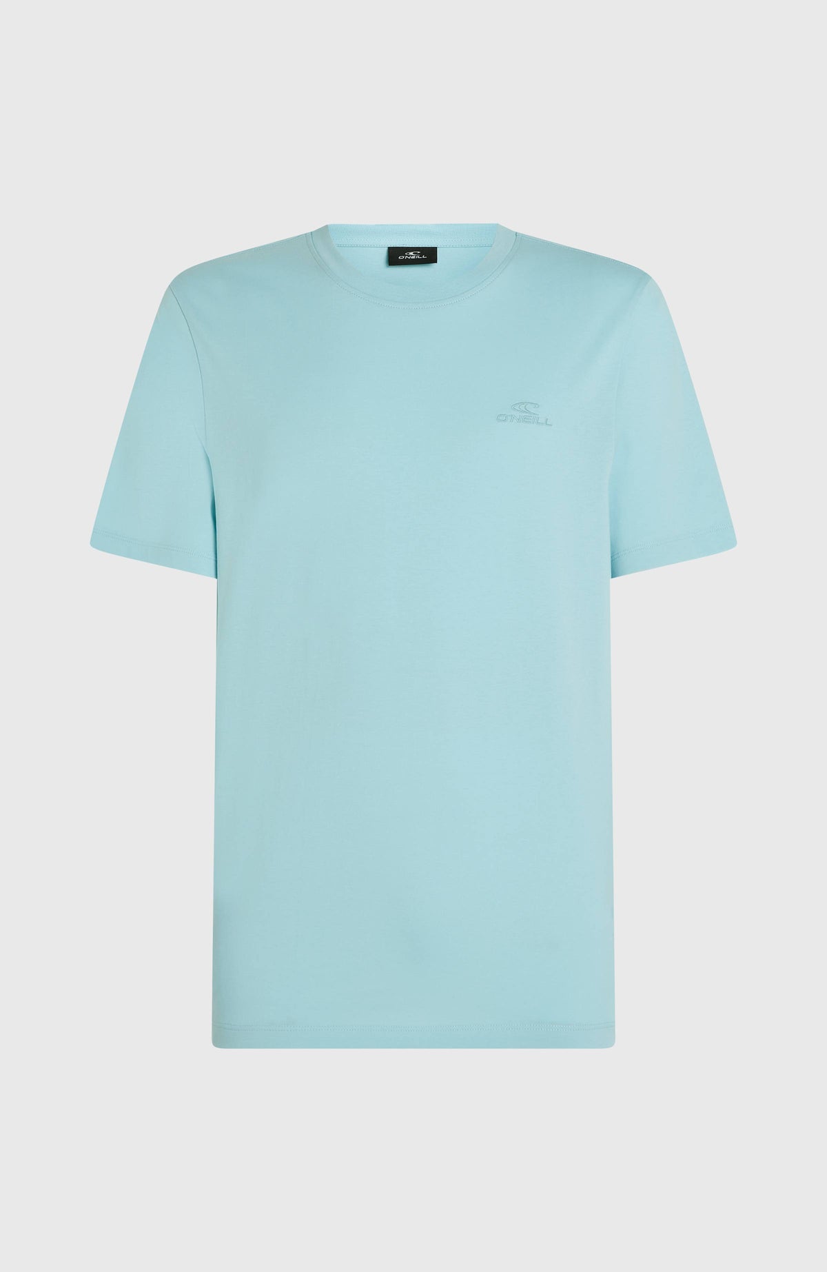 Small Logo T-Shirt für Herren, blau, freigestellt von vorne mit Rundhalsausschnitt