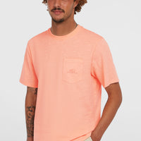 Slub Chest Pocket T-Shirt | Coral Pop