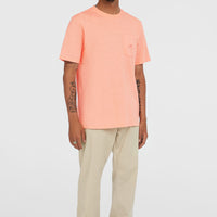 Slub Chest Pocket T-Shirt | Coral Pop