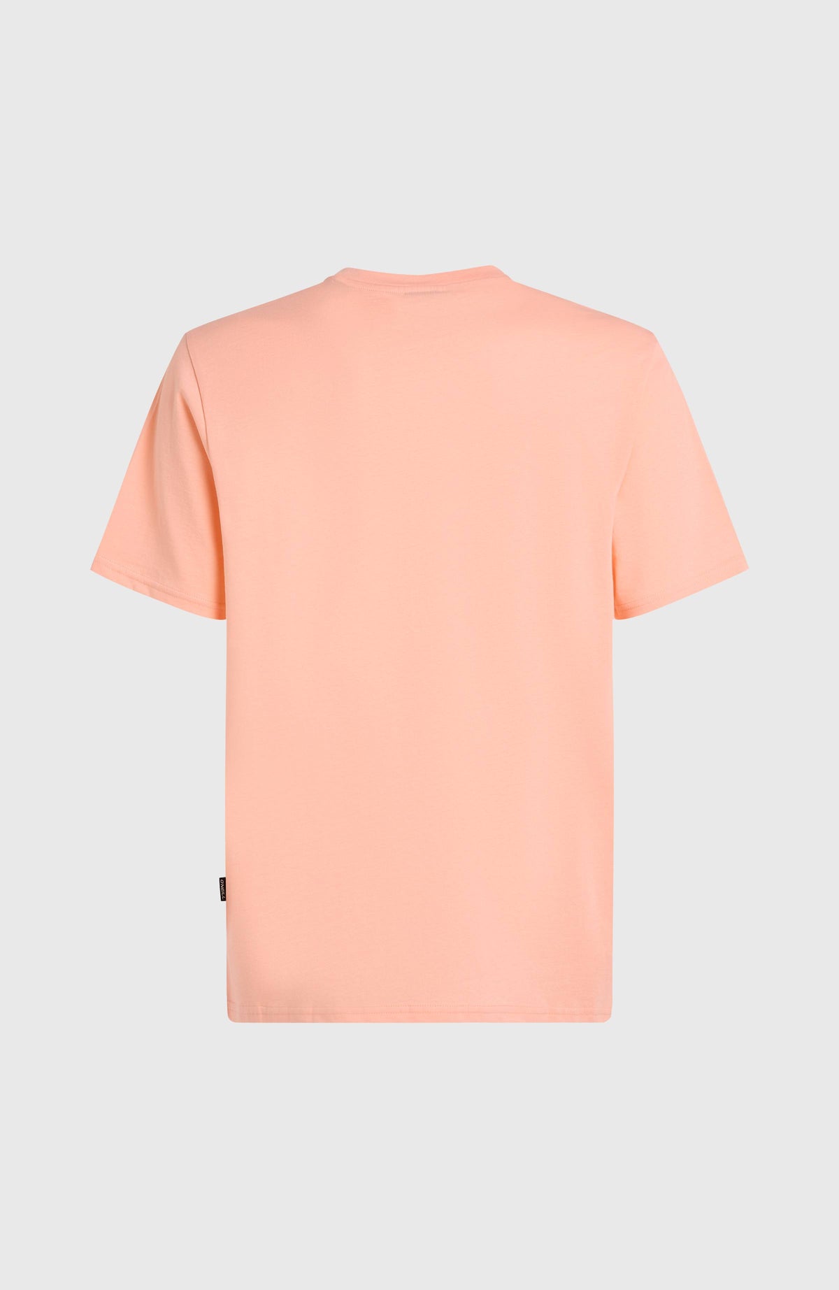 Jack O'Neill Muir T-Shirt für Herren, pink, flach liegend von hinten, kleines Logo-Label am Saum