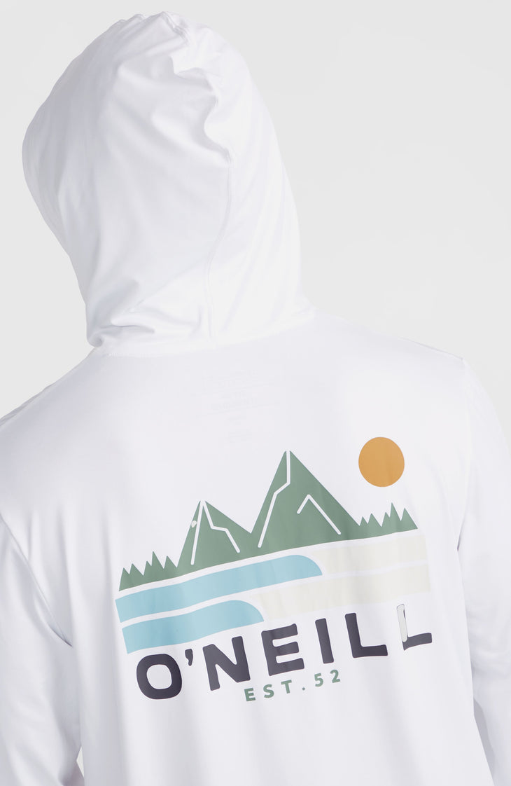 O'Neill TRVLR Series UPF Langarmshirt mit Kapuze | Snow White