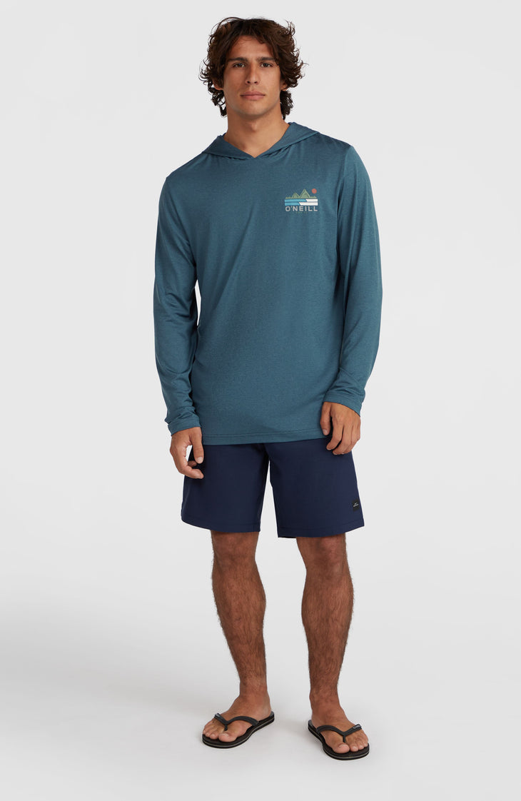 O'Neill TRVLR Series UPF Langarmshirt mit Kapuze | Midnight Navy