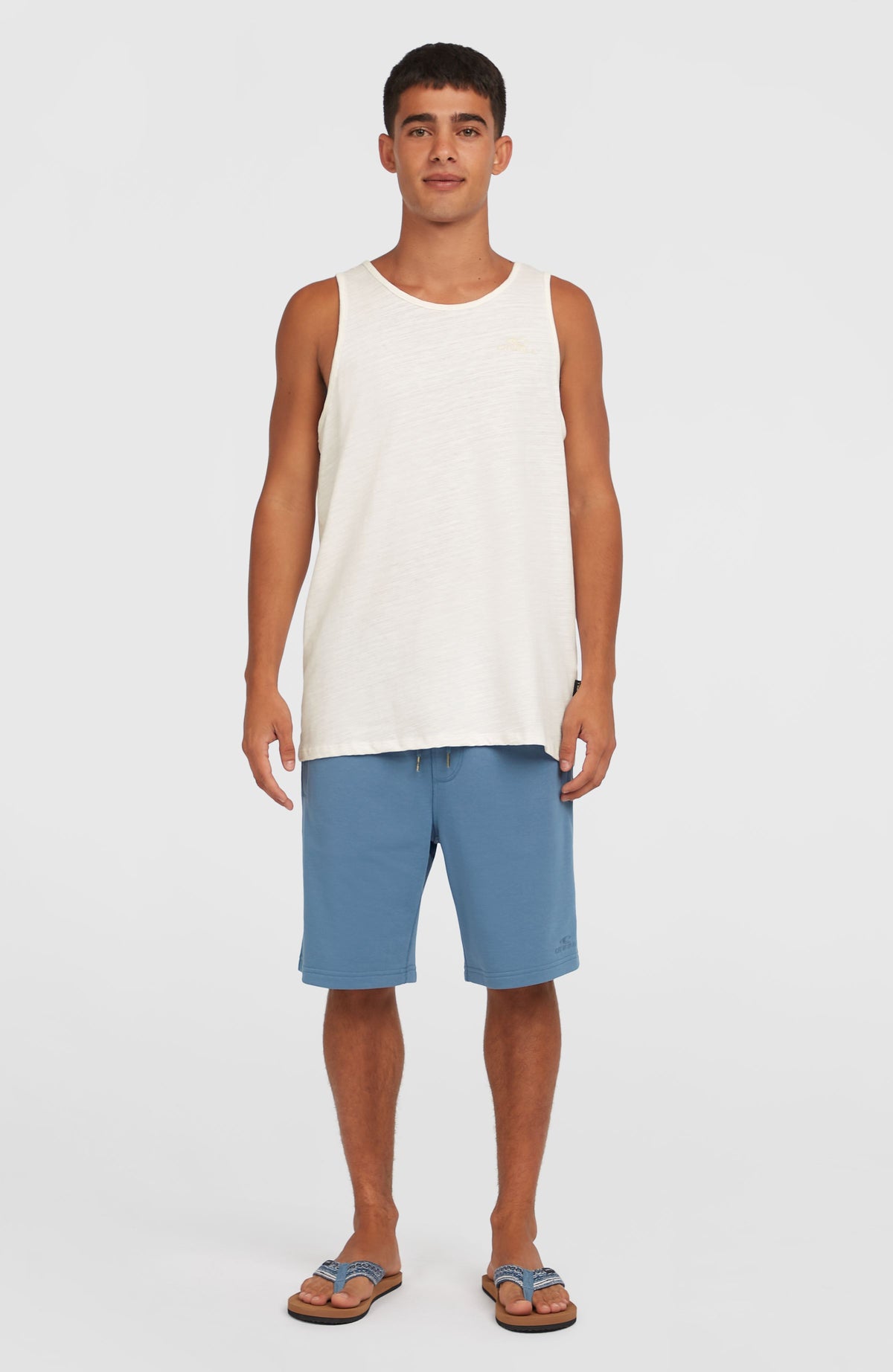 O'Neill Slub Tanktop für Herren, weiß, Vorderansicht am Model