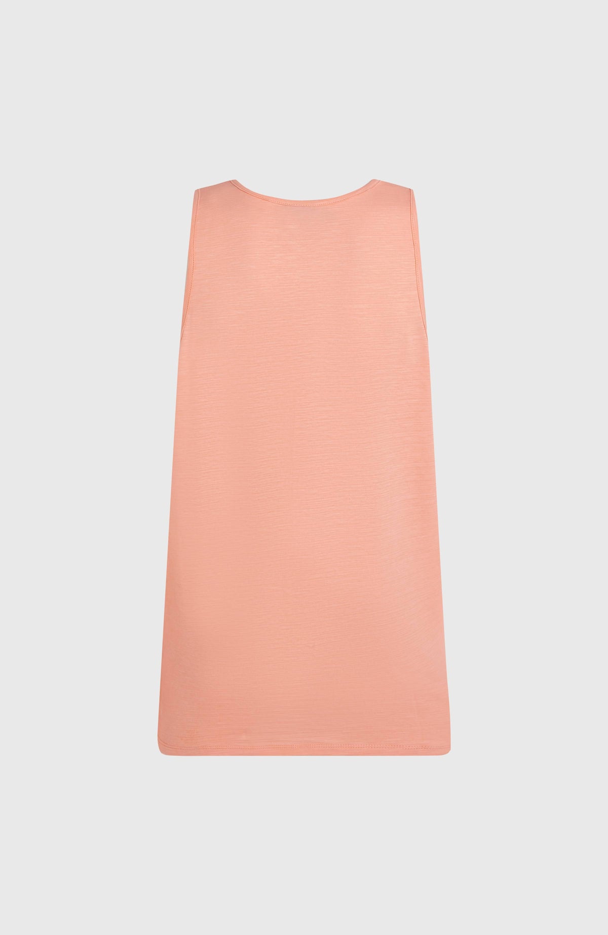 Pinkes Slub Tanktop für Herren, freigestellt von hinten