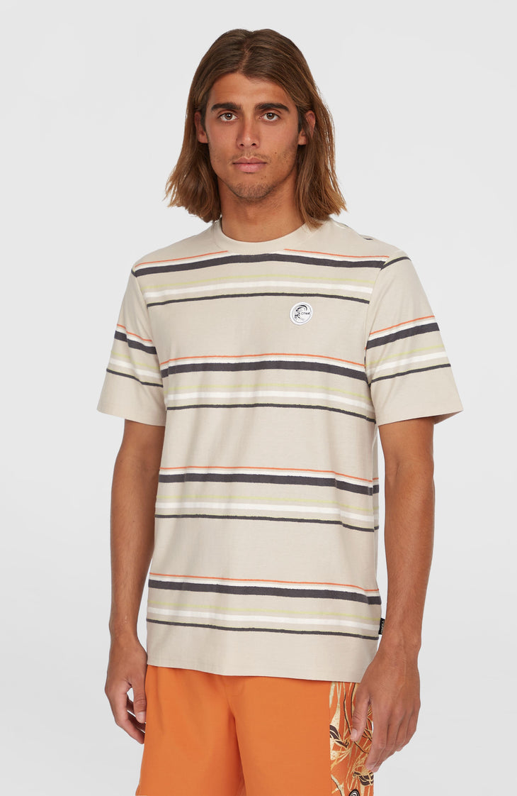 O'Riginals Stripe T-Shirt | Beige Originals Retro Stripe