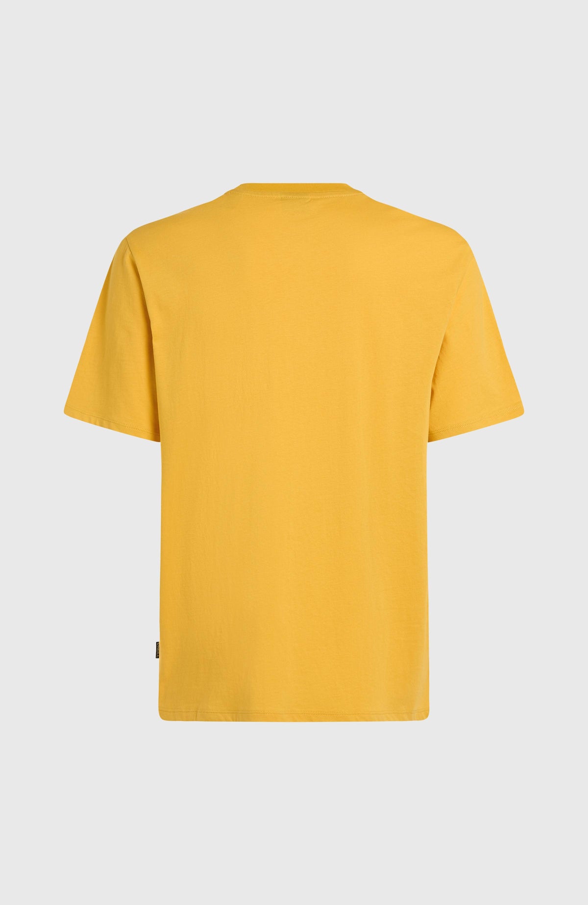 Original Cali Logo T-Shirt, gelb, flach liegend von hinten