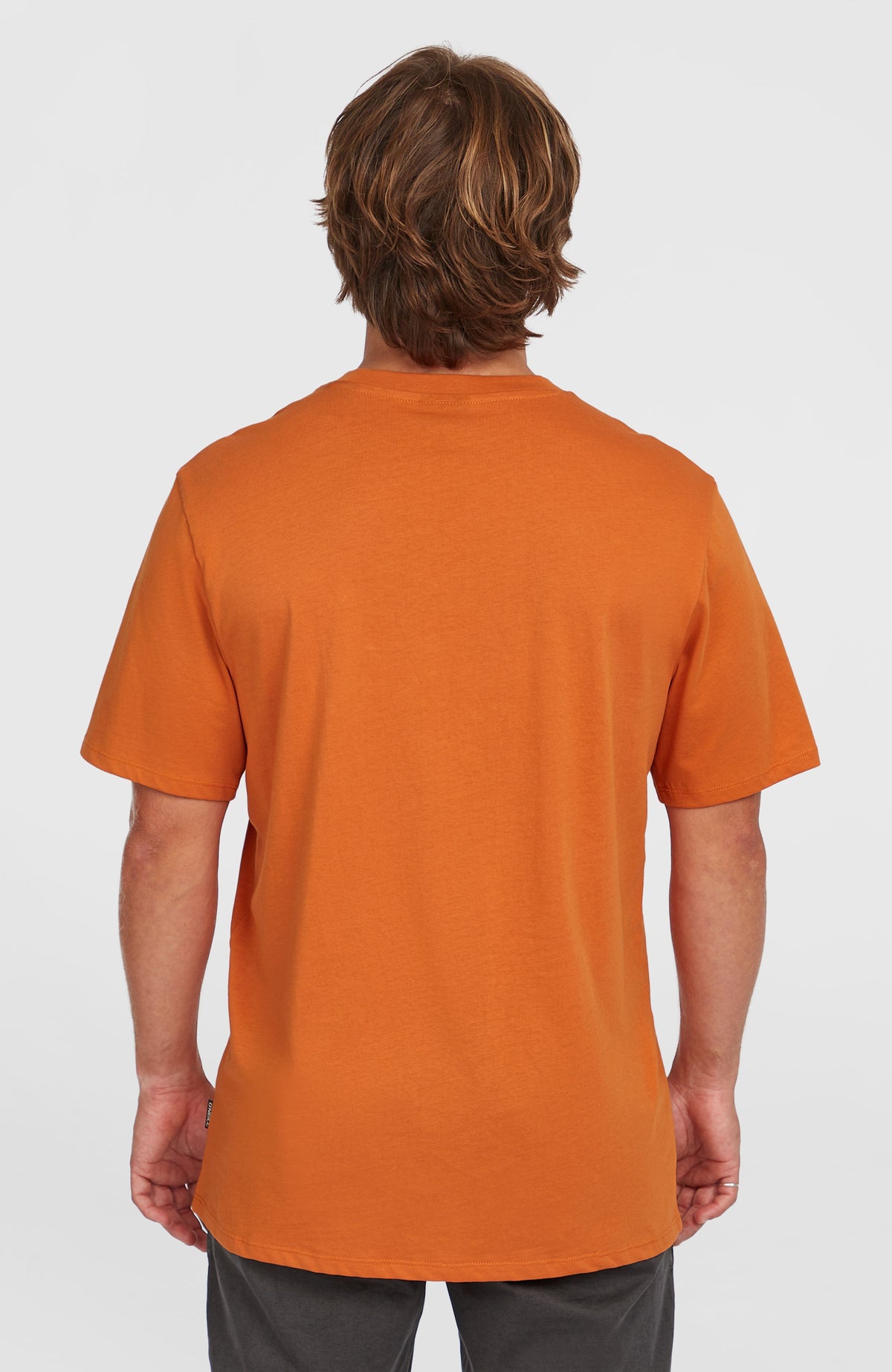Original Cali Logo T-Shirt für Herren, orange, Rückansicht am Model