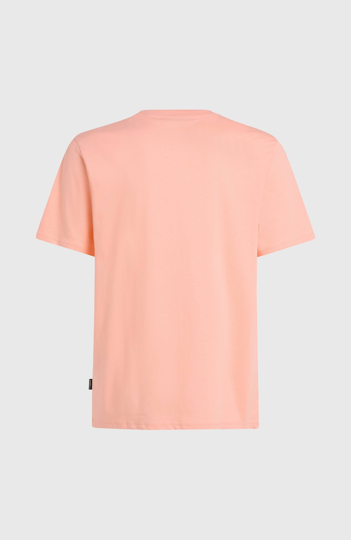 Original Cali Logo T-Shirt für Herren, pink mit Logo-Print in Weiß, freigestellt von hinten