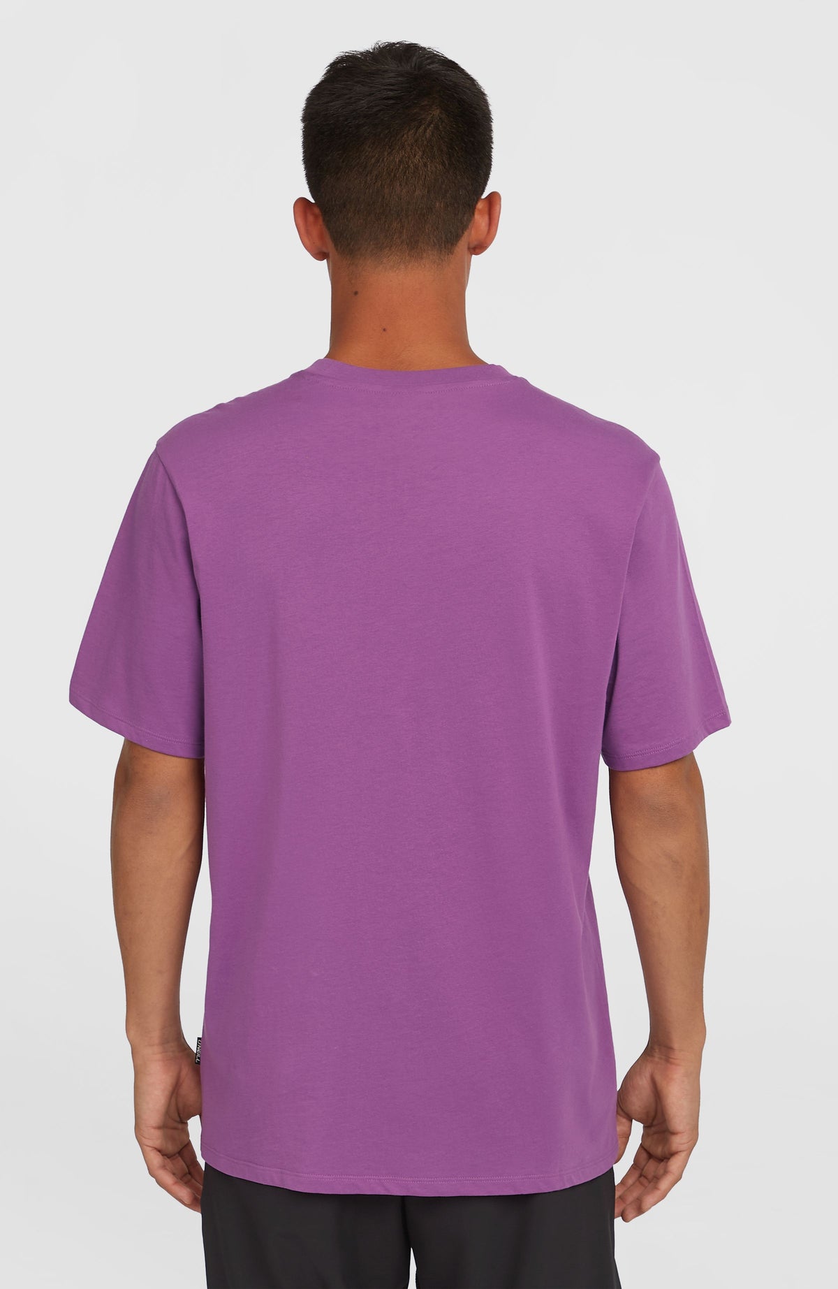 Original Cali Logo T-Shirt für Herren, lila, Rückansicht am Model