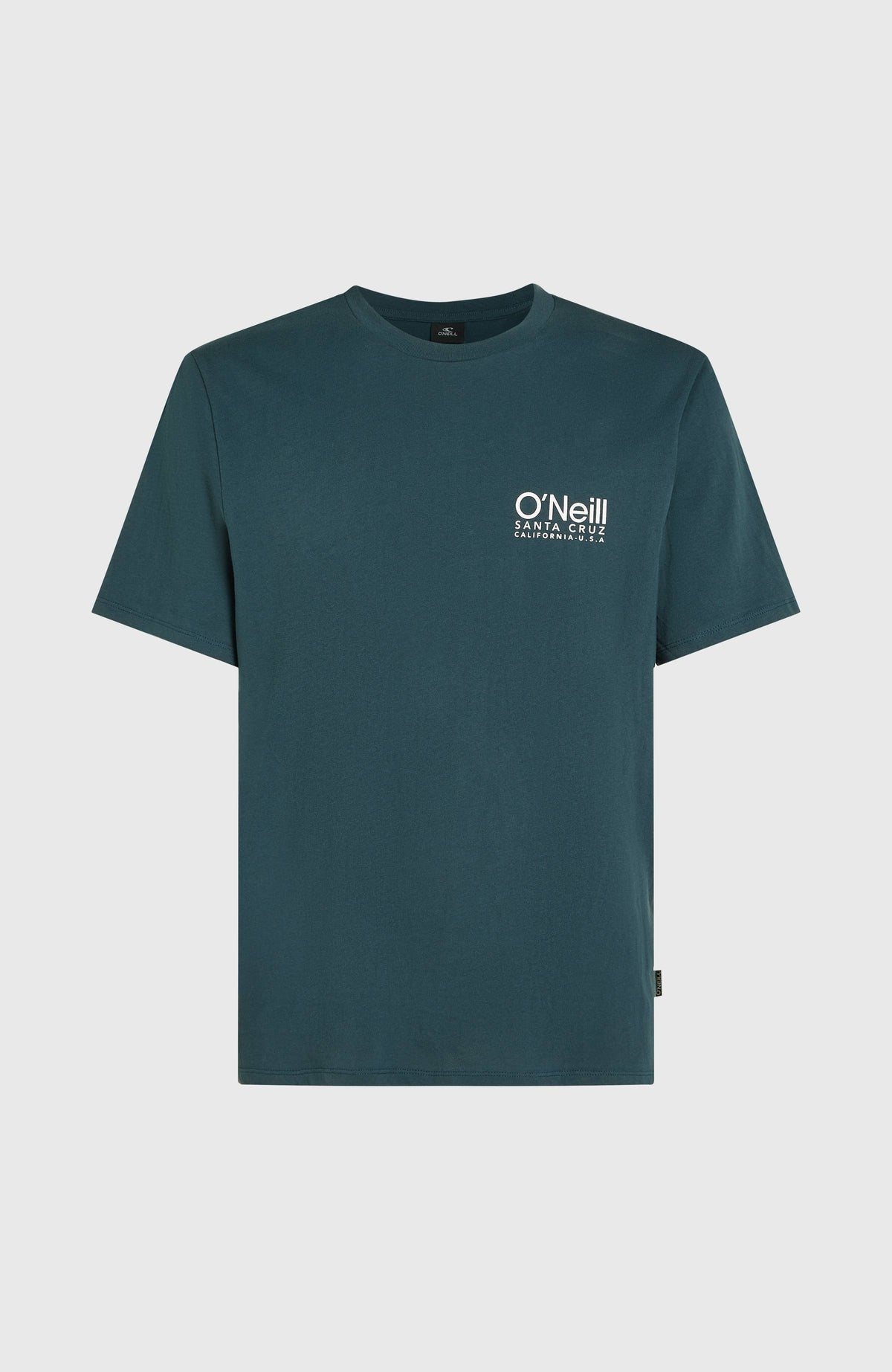 Original Cali Logo T-Shirt für Herren, blau mit Logo-Print in Weiß, freigestellt von vorne