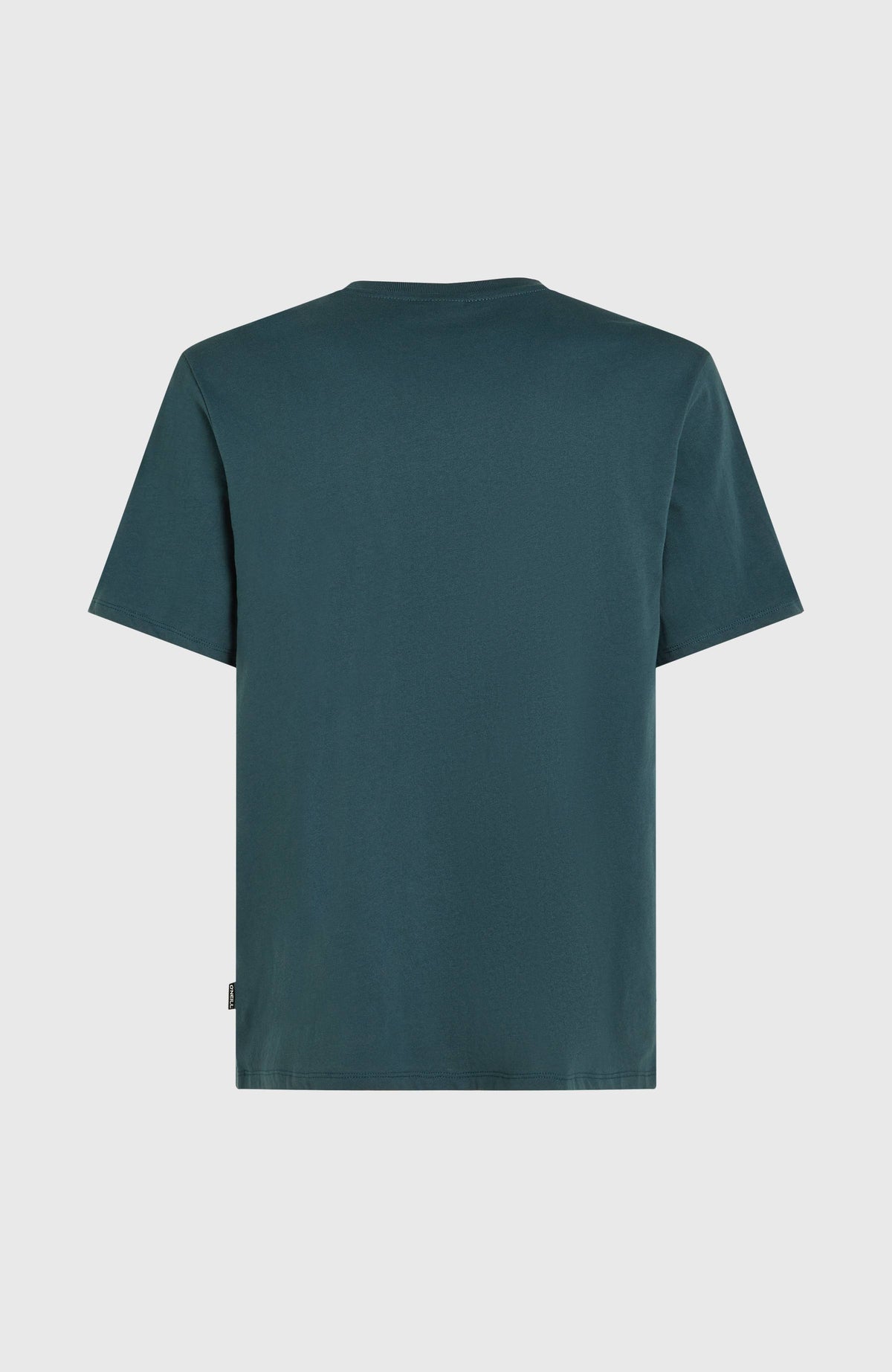 Original Cali Logo T-Shirt für Herren, blau, freigestellt von hinten mit unifarbener Fläche und Saum-Etikett