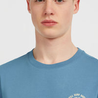 Chest-Print T-Shirt | Mozart Blue