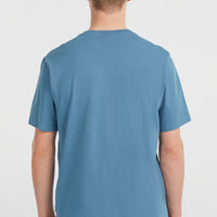 Chest-Print T-Shirt | Mozart Blue