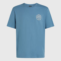 Chest-Print T-Shirt | Mozart Blue