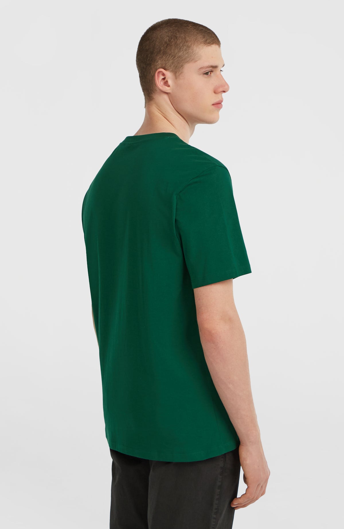 Small Logo T-Shirt für Herren, grün, Rückansicht am Model