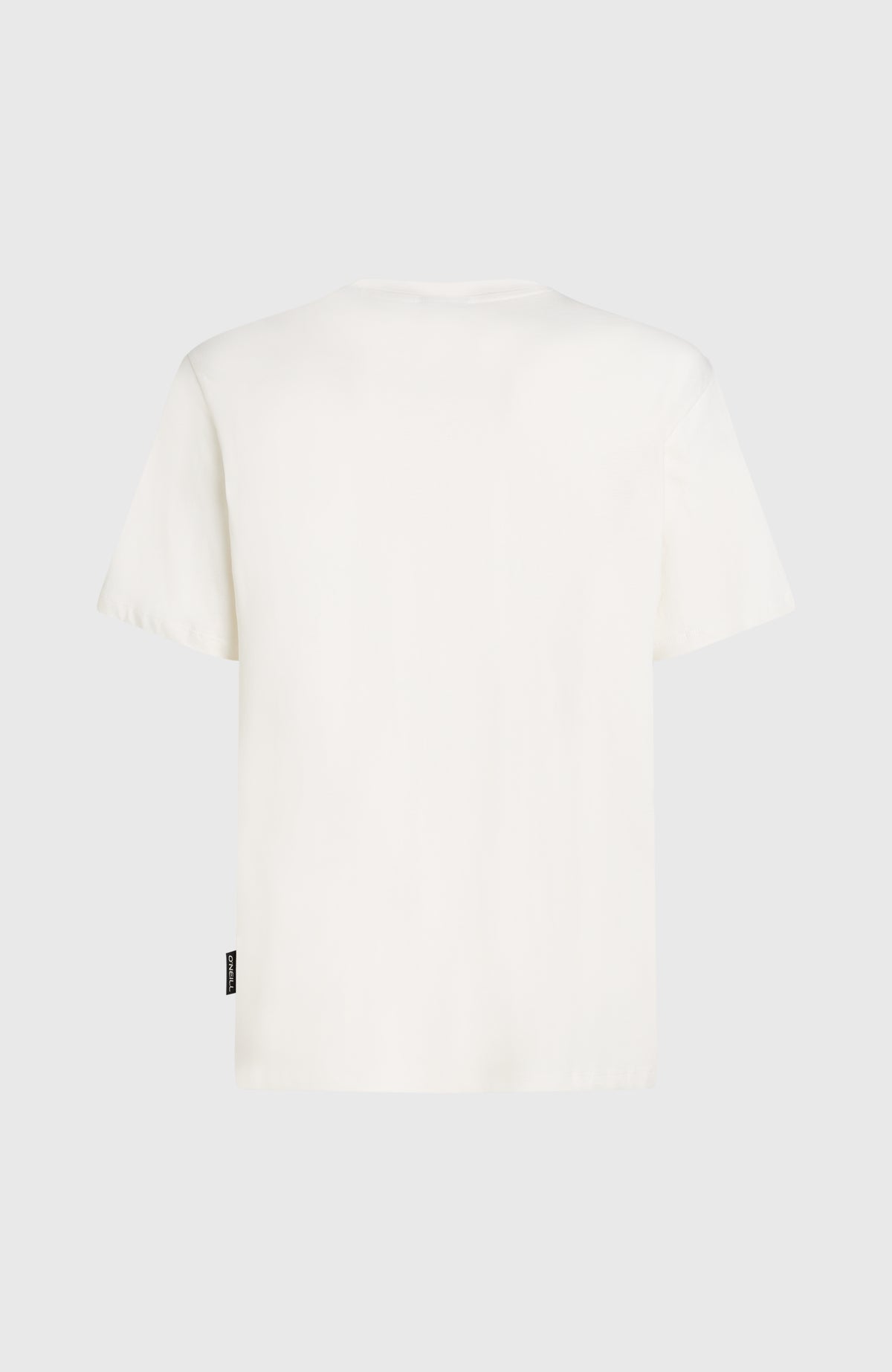Original Cali Logo T-Shirt für Herren, weiß, freigestellt von hinten mit dezentem Logo-Label an der Seitennaht