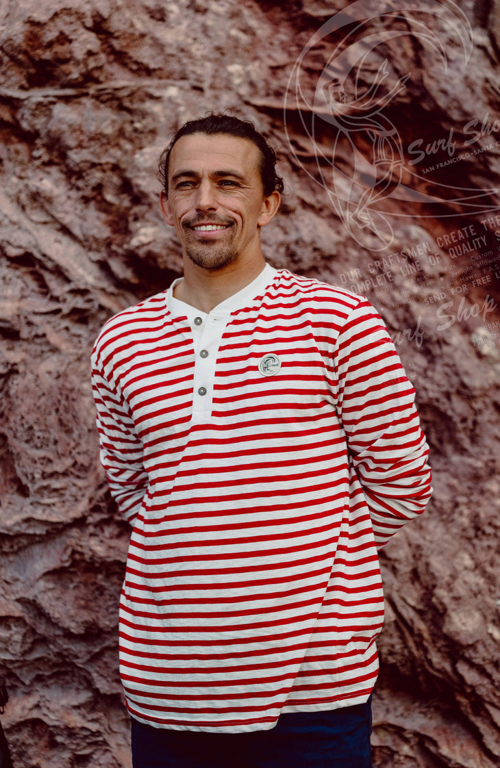 O'Riginals Langarmshirt | White/Red Originals Stripe