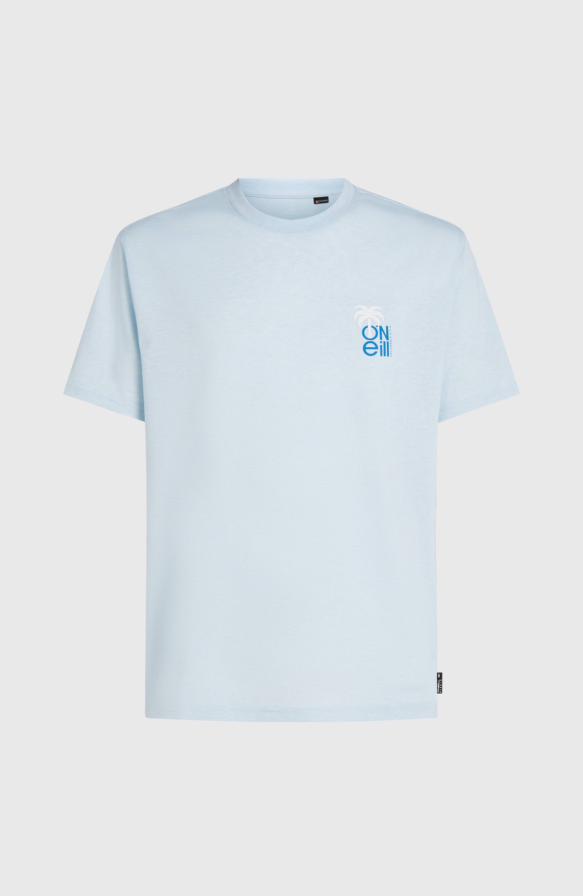 Hybrid Polygiene Graphic T-Shirt für Herren, blau mit Logo-Print in Weiß und Blau, freigestellt von vorne
