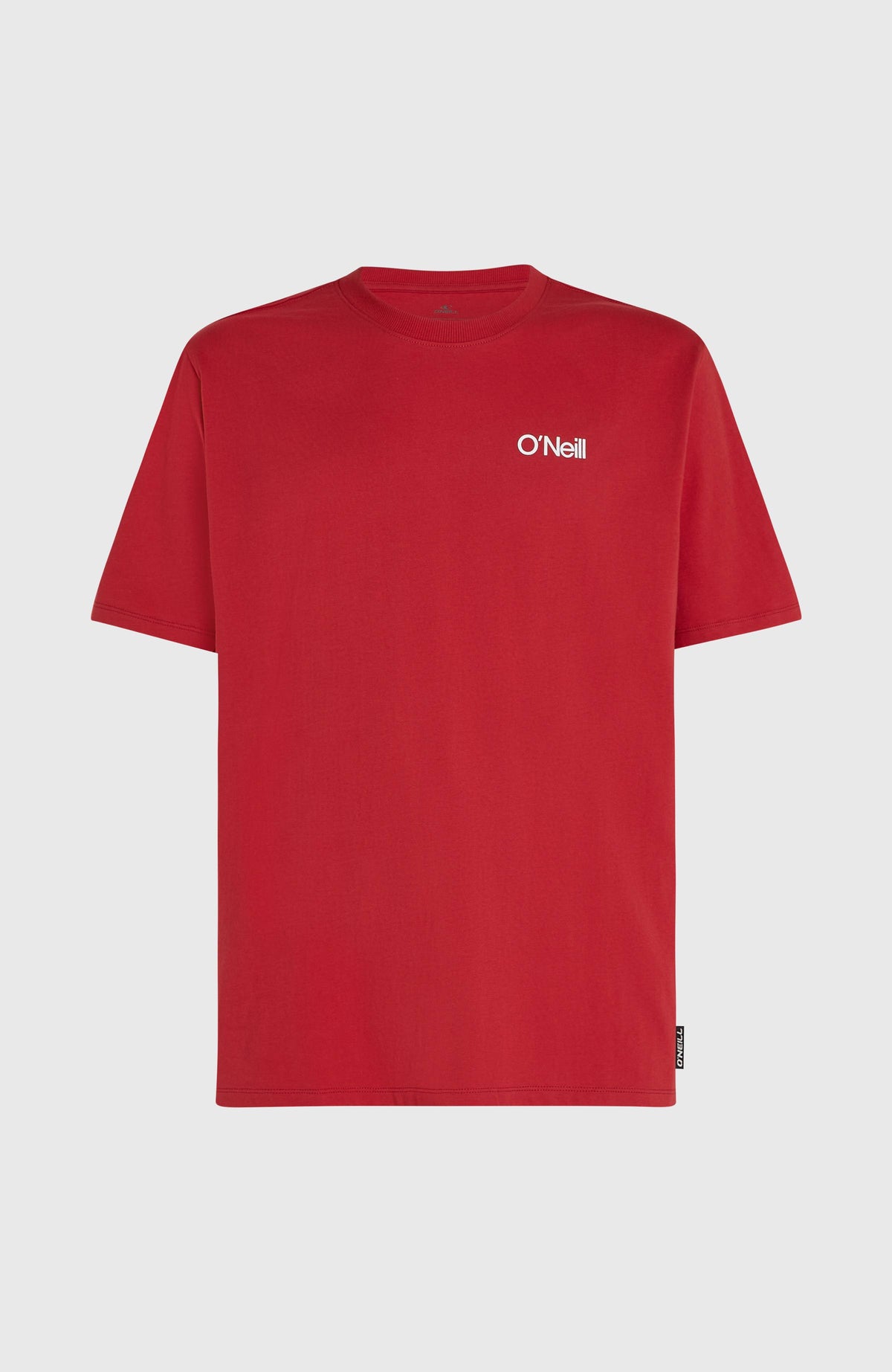 Polygiene Cotton Graphic T-Shirt für Herren, rot mit Logo-Print in Weiß, freigestellt von vorne