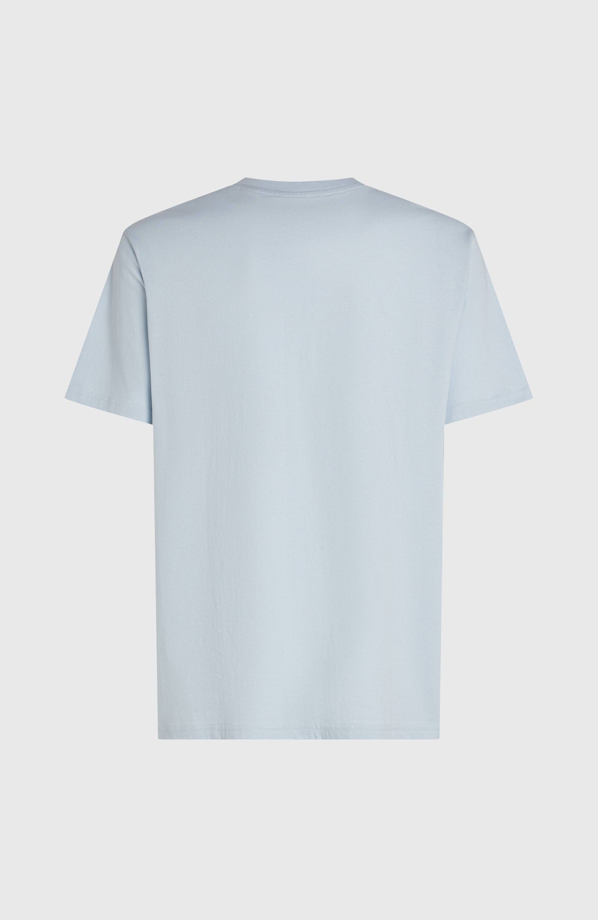 O'Riginals Badge T-Shirt für Herren, blau, flach liegend von hinten