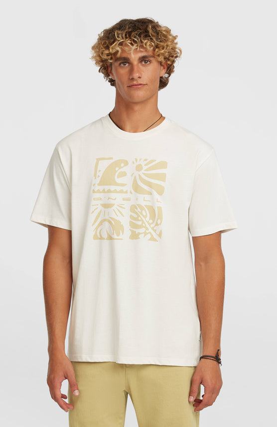 O'Neill Melange Front-Print T-Shirt | Snow White