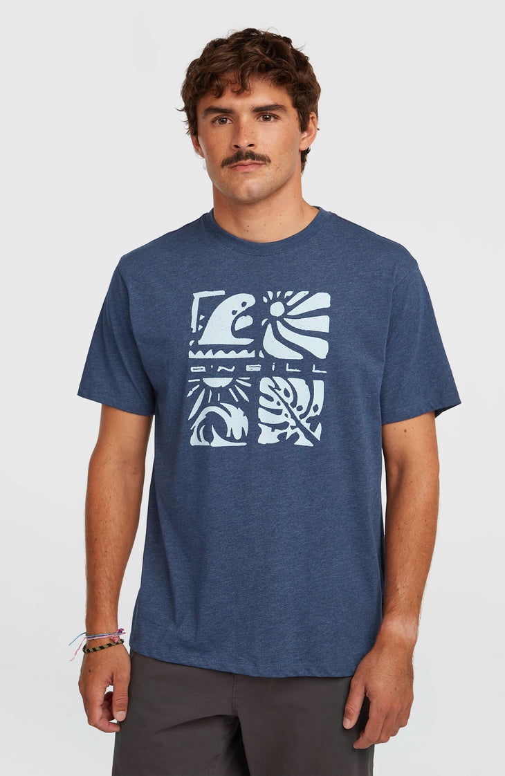 O'Neill Melange Front-Print T-Shirt | English Evening