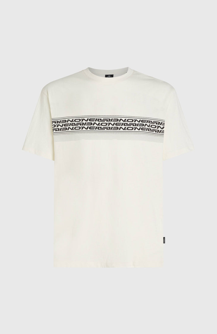 O'Neill Logo Stripe T-Shirt | Snow White