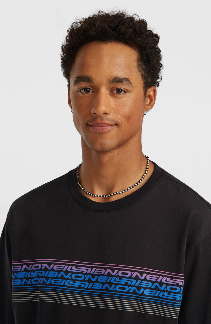 O'Neill Logo Stripe T-Shirt | Black Out
