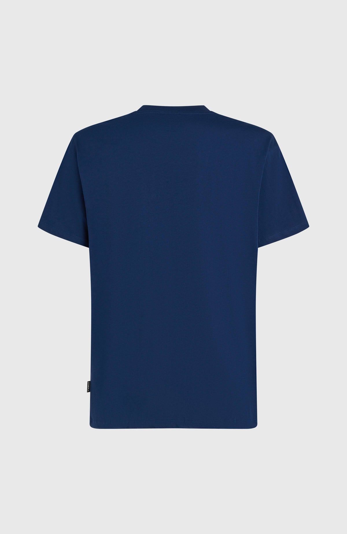 Uni Flower T-Shirt für Herren, blau, freigestellt von hinten