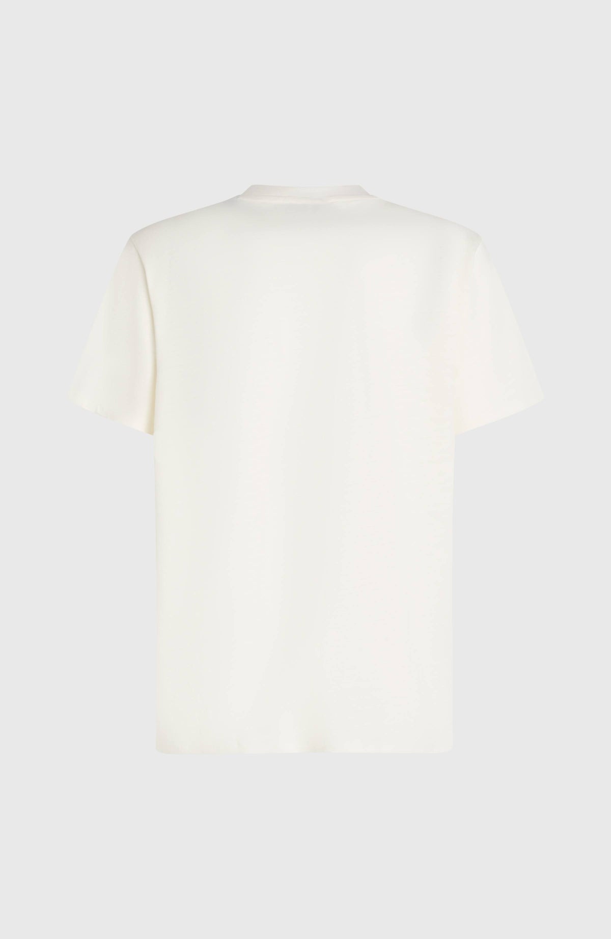 Slub Chest Pocket T-Shirt für Herren, weiß, freigestellt von hinten