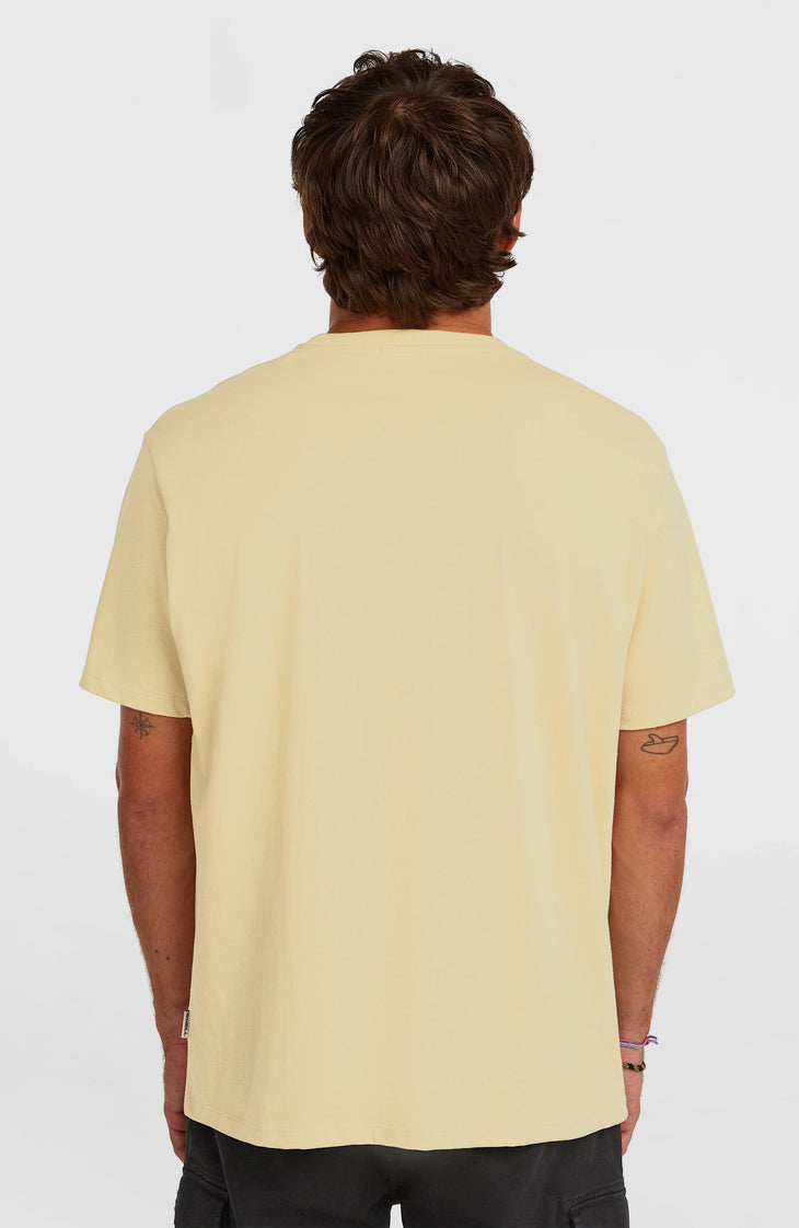 Melange Chest-Print T-Shirt | Cocoa Sand